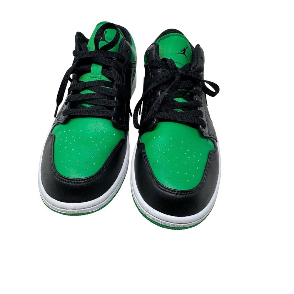Nike Air Jordan 1 Low Men's Size 11 Lucky Green  Black/Green 553558-065 sneakers - Picture 12 of 14